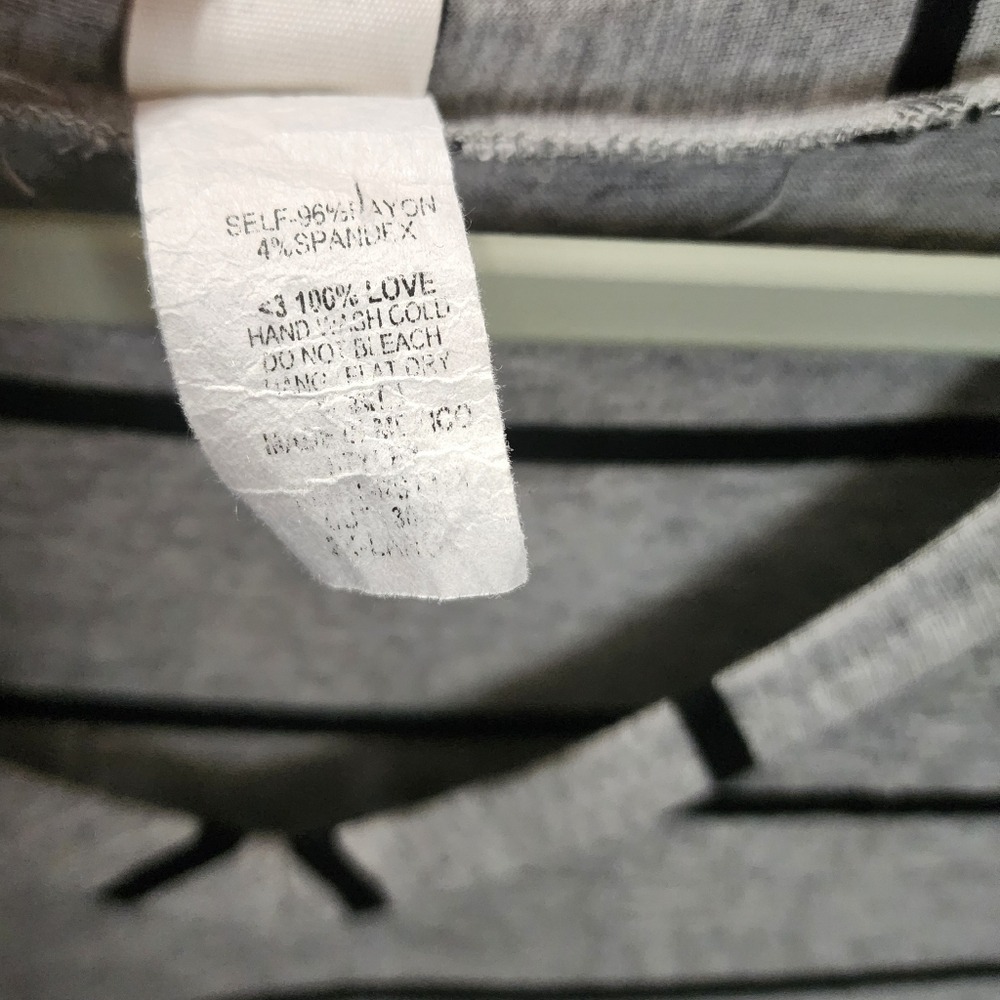 Minimalist Striped V Neck Long Sleeve Top | Sew In Love | 2X - Picture 3 of 4